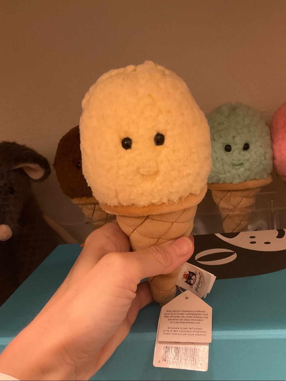 Jellycat Amuseables Vanilla Ice Cream Cone